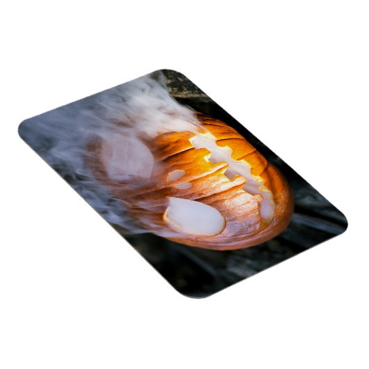 Headless Horseman's Jack-o-Lantern Head a Flame Magneet (Rechterzijde)