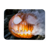 Headless Horseman's Jack-o-Lantern Head a Flame Magneet (Horizontaal)