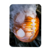 Headless Horseman's Jack-o-Lantern Head a Flame Magneet (Verticaal)