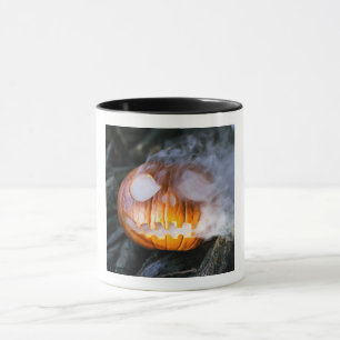 Headless Horseman's Jack-o-Lantern Head a Flame Mok