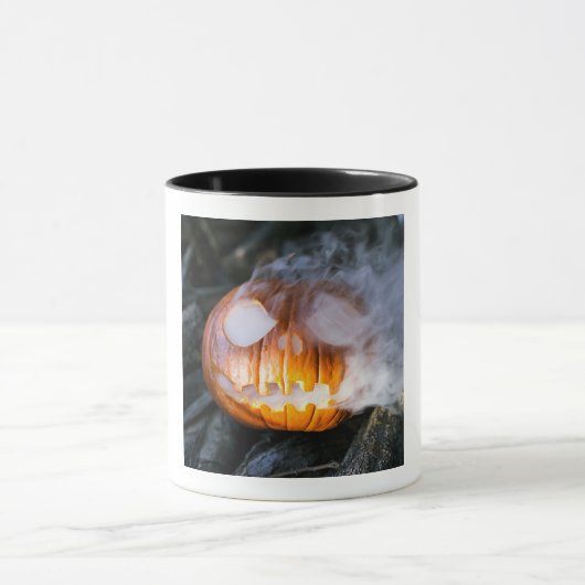 Headless Horseman's Jack-o-Lantern Head a Flame Mok (Midden)
