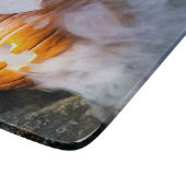 Headless Horseman's Jack-o-Lantern Head a Flame Snijplank (Hoek)