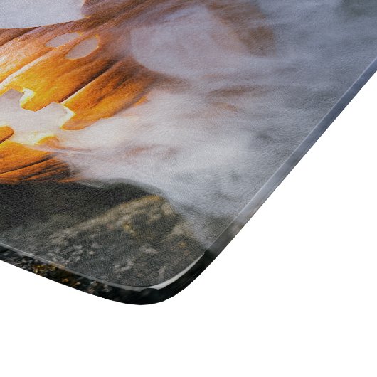 Headless Horseman's Jack-o-Lantern Head a Flame Snijplank (Hoek)