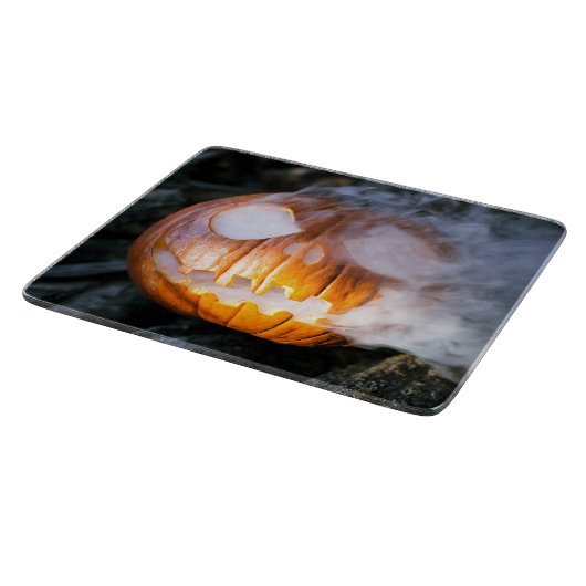 Headless Horseman's Jack-o-Lantern Head a Flame Snijplank (Hoek)