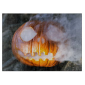 Headless Horseman's Jack-o-Lantern Head a Flame Snijplank (Voorkant)