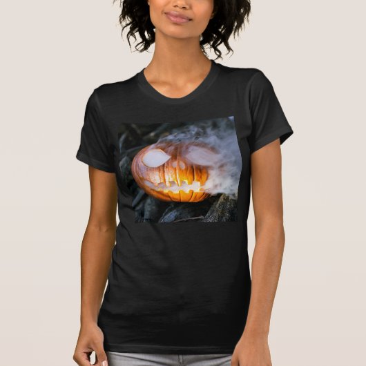 Headless Horseman's Jack-o-Lantern Head a Flame T-shirt (Voorkant)