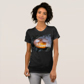 Headless Horseman's Jack-o-Lantern Head a Flame T-shirt (Voorkant volledig)