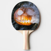 Headless Horseman's Jack-o-Lantern Head a Flame Tafeltennisbatje (Achterkant)