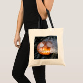 Headless Horseman's Jack-o-Lantern Head a Flame Tote Bag (Voorkant (product))