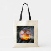Headless Horseman's Jack-o-Lantern Head a Flame Tote Bag (Achterkant)