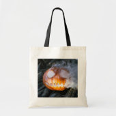 Headless Horseman's Jack-o-Lantern Head a Flame Tote Bag (Voorkant)
