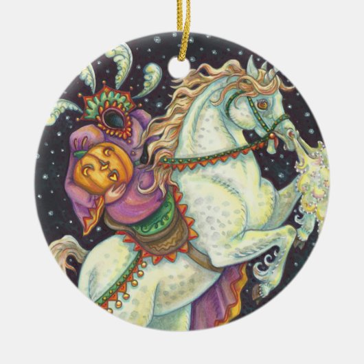 HEADLESS HORSEWOMAN SLEEPY HOLLOW ORNAMENT Round (Voorkant)