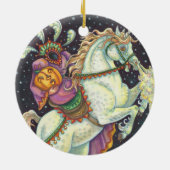HEADLESS HORSEWOMAN SLEEPY HOLLOW ORNAMENT Round (Achterkant)