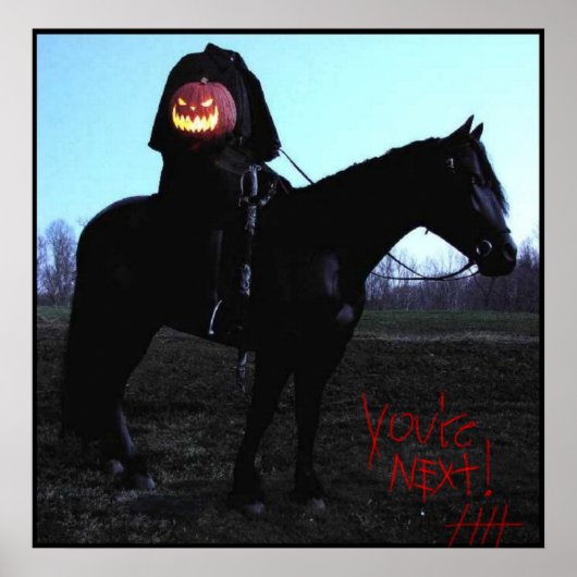 HeadlessHorseman met BloodyAutograaf Poster (Voorkant)