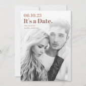 Headline | Moderne verticale foto Save The Date (Voorkant)