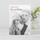 Headline | Moderne verticale foto Save The Date (Staand voorkant)