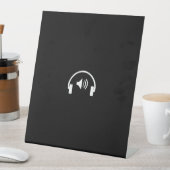 headphone reclamebord met voetstuk (Insitu)