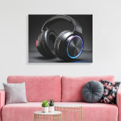 headphones canvas afdruk (Insitu (Woonkamer))