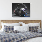 headphones canvas afdruk (Insitu (Slaapkamer))