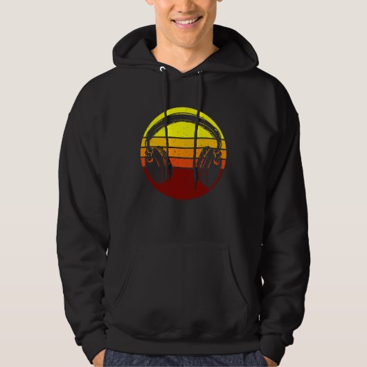 Headphones Music Lover Gamer Hoodie (Voorkant)