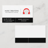 Headphones Producent en Creatief Visitekaartje (Voorkant / Achterkant)