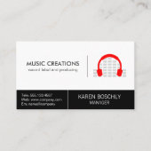 Headphones Producent en Creatief Visitekaartje (Voorkant)