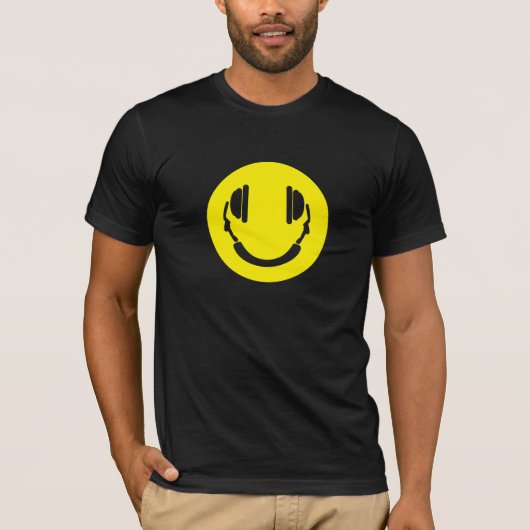 Headphones Smile T-shirt (Voorkant)