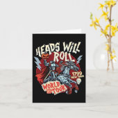 Heads Will Roll World Tour 1799 New York Halloween Kaart (Gele Bloem)