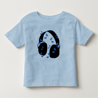 Headset met muzieknotities voor Baby in blauw Kinder Shirts