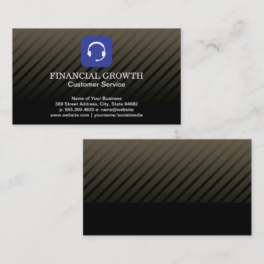 Headsetpictogram Visitekaartje (Voorkant / Achterkant)