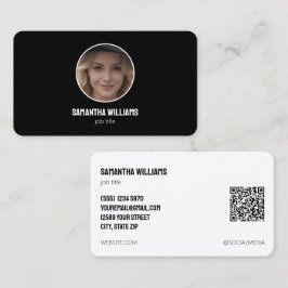 Headshot aangepaste QR of Logo Visitekaartje