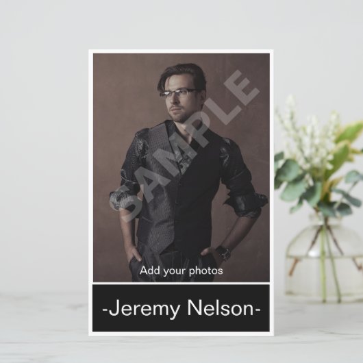 Headshot Actor Comp Card (Staand voorkant)