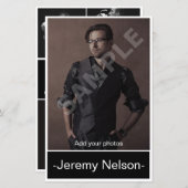 Headshot Actor Comp Card (Voorkant / Achterkant)