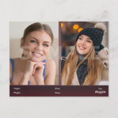 Headshot Actor & model 2-Sided Comp Briefkaart (Achterkant)