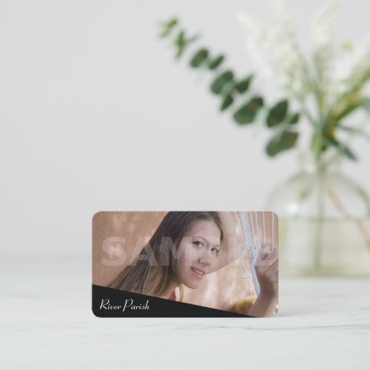 Headshot Actor Model of Poet Tree Visitekaartjes (Staand voorkant)