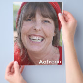 Headshot Comp-kaart - Acteur Zed-kaart Flyer (Hand)