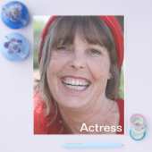 Headshot Comp Kaart - Actor Zed Kaart (Enkel)