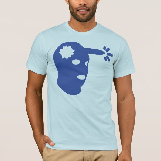 Headshot Groot, donkerblauw T-shirt (Voorkant)