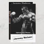 Headshot Mannelijke Actor Comp Card (Voorkant / Achterkant)