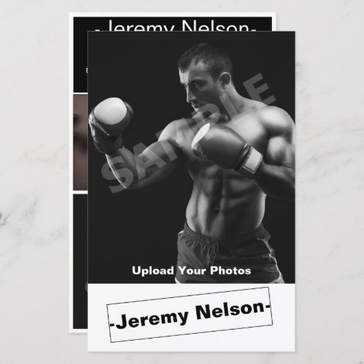 Headshot Mannelijke Actor Comp Card (Voorkant / Achterkant)