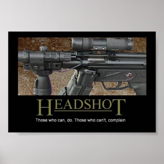 Headshot Poster (Voorkant)