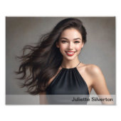 Headshot Prints 8x10 horizontaal wit verloop Foto Afdruk (Voorkant)