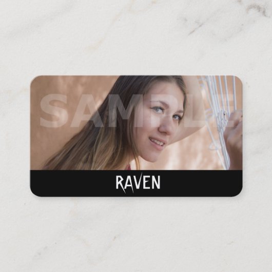 Headshot Visitekaartjes - Actor Headshot Kaart (Voorkant)