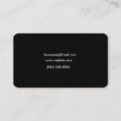 Headshot Visitekaartjes - Actor Headshot Kaart (Achterkant)