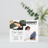 Headshot voor model | Actor Briefkaart (Staand voorkant)