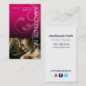 Headshot voor Vocalist Songwriter Singer Visitekaartje (Voorkant / Achterkant)