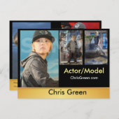 Headshot Zed/Comp Kaarten Modellen Acteurs (Voorkant / Achterkant)