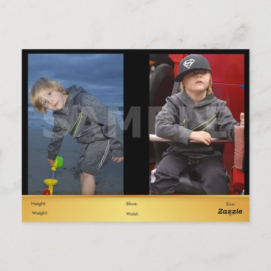 Headshot Zed/Comp Kaarten Modellen Acteurs (Achterkant)