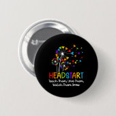 Headstart Teacher Early Childhood Educator  Ronde Button 5,7 Cm (Voorkant /achterkant)