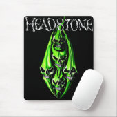 HEADSTONE 5 Green Skull Mousepad Muismat (Met muis)